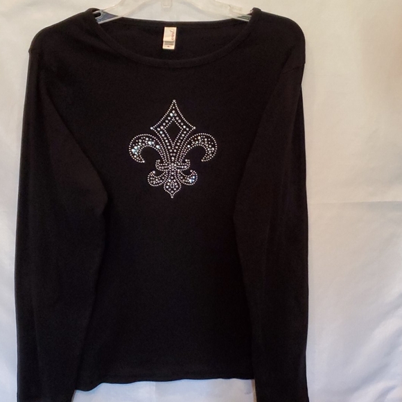 SZ. X-LARGE ANVIL FLEUR DE LIS SWEATER - Picture 1 of 3